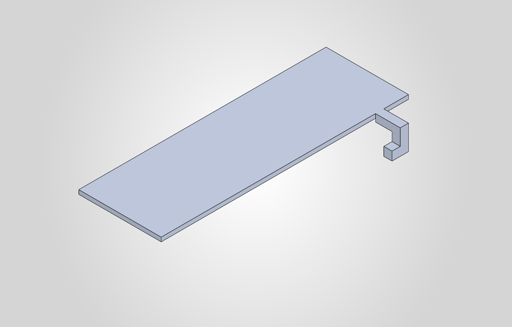 Piston rod CAD model