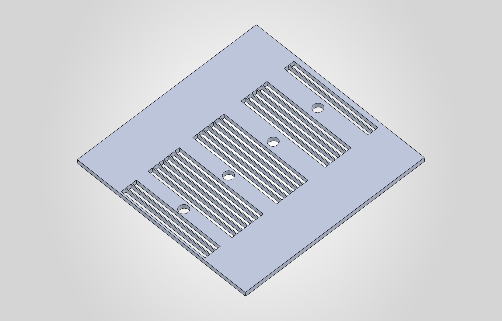 Table plate CAD model