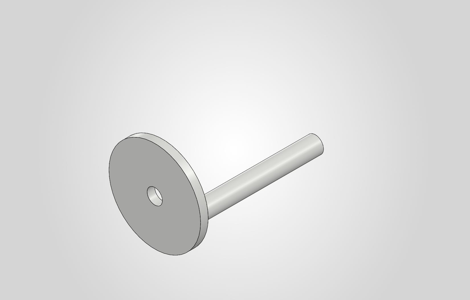 Piston rod CAD model