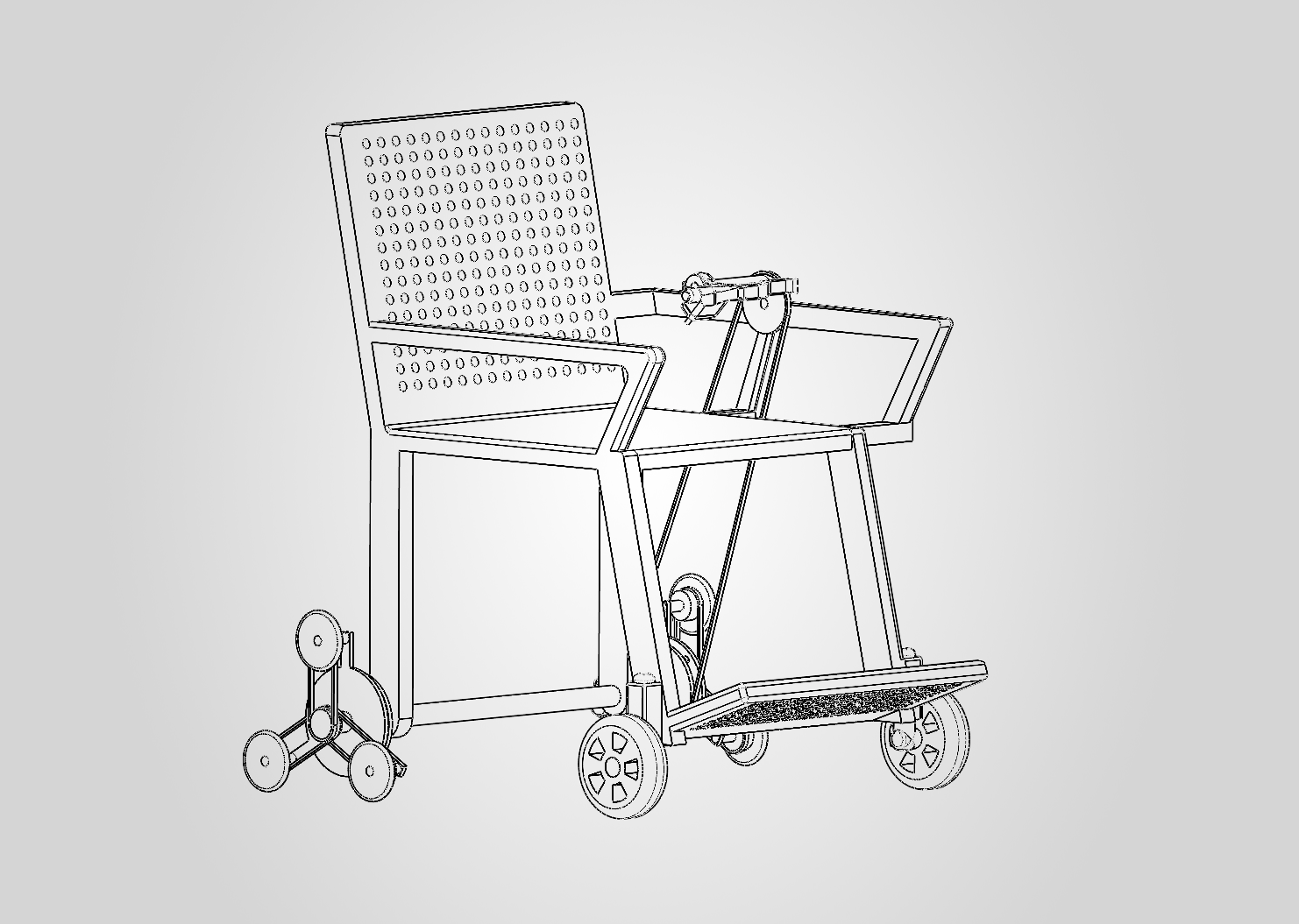 CAD design of the robotic arm